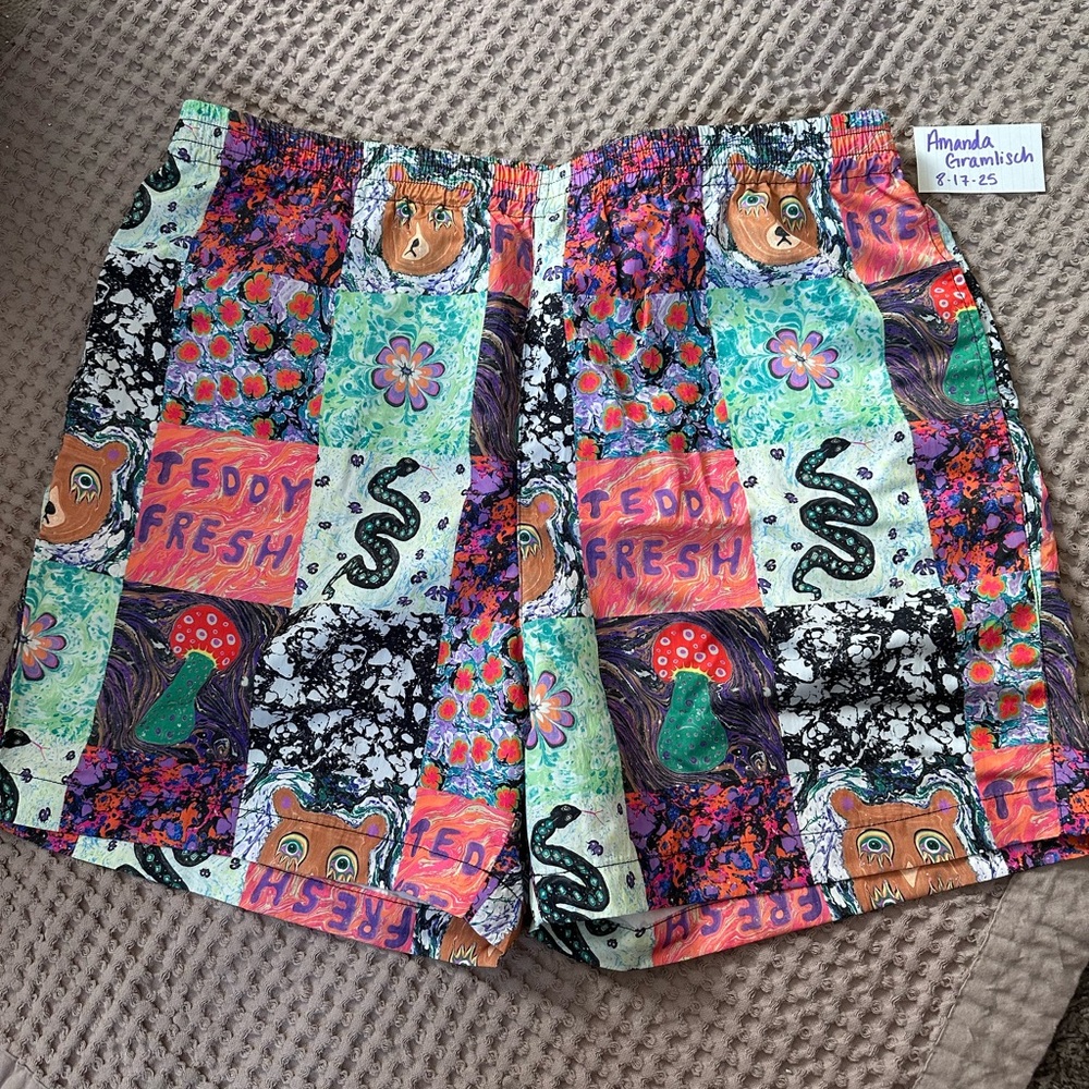 Teddy Fresh Multicolor Graphic Shorts